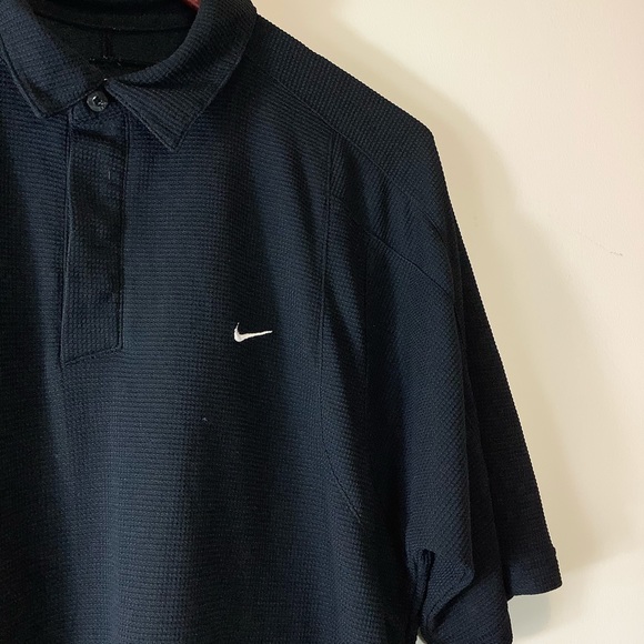 Nike Other - Nike Men's Polo XL Black Shirt Golf Embroidered Dri Fit 3 Button Shirt